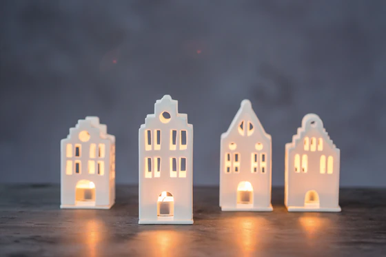 Räder Mini Lichthäuser Rathaus