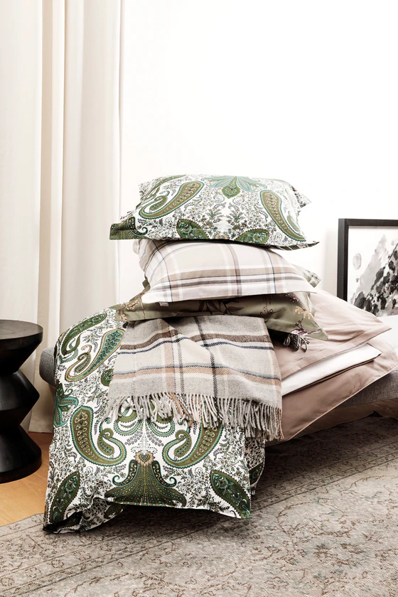 Gant Home Flannel Check Kissenbezug - grey 160