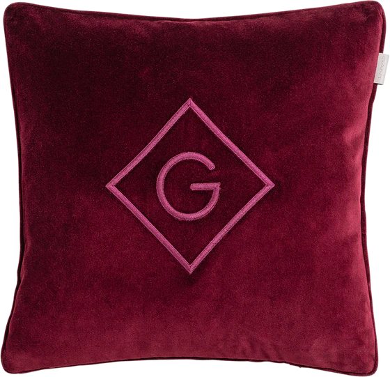 GANT Velvet G Kissenhülle - cabernet red 604