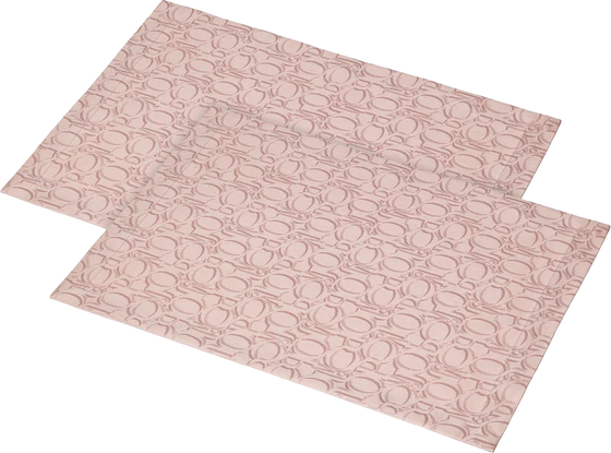 Platzset Ornament 2er Set 50x50 Rose