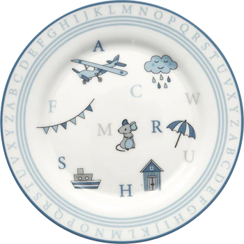 Greengate Kinder Teller Charlie Blue
