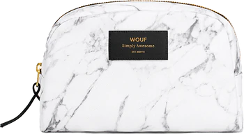 Wouf White Marble Big Beauty Bag