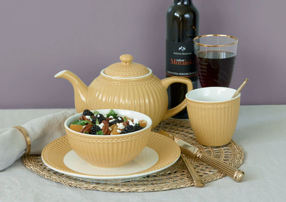 Greengate ALICE Honey Mustard Tekanne