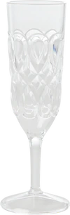 Rice Acryl Champagnerflöte - klar - Clear