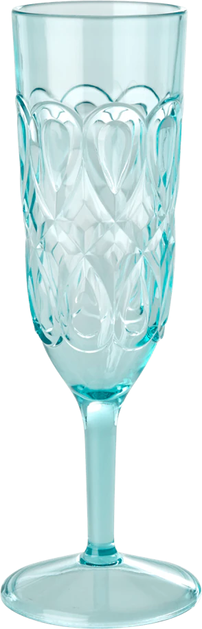 Rice Acryl Champagnerflöte - mint
