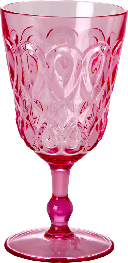 Rice Acryl Weinglas - pink