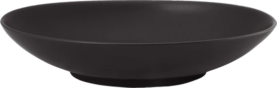 VT wonen Servier Teller Oval 25,5 cm Matt black