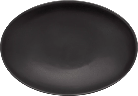 VT wonen Servier Teller Oval 25,5 cm Matt black