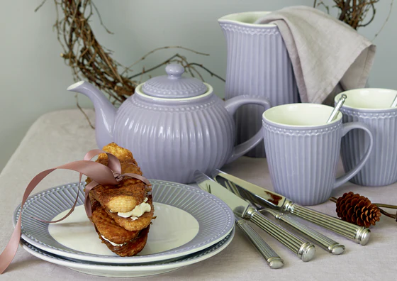 Greengate ALICE Lavender Teekanne