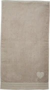 Riviera Maison HEART Taupe Frottiertuch