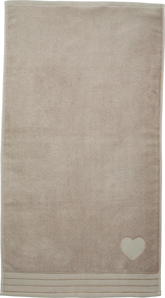 Riviera Maison HEART Taupe Frottiertuch