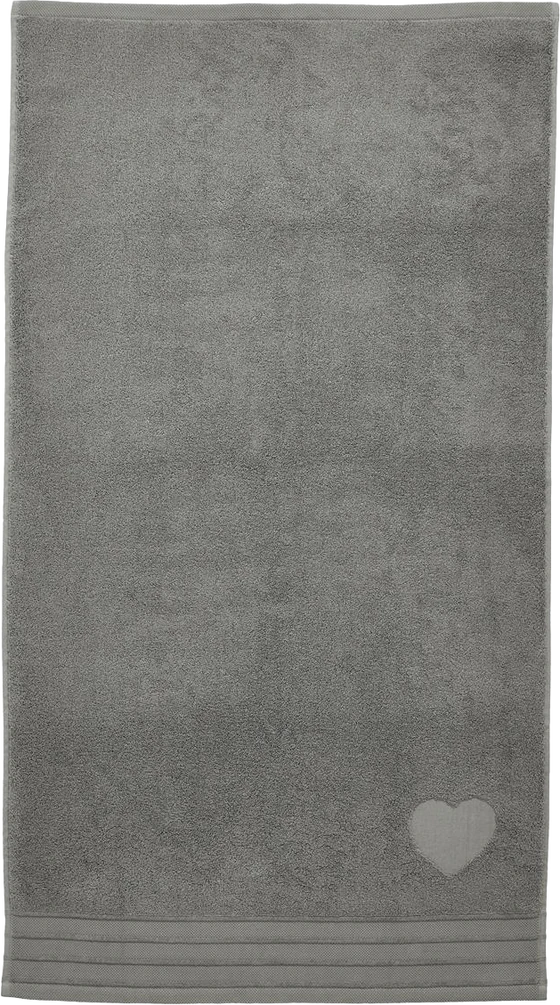 Riviera Maison HEART Anthracite Frottiertuch