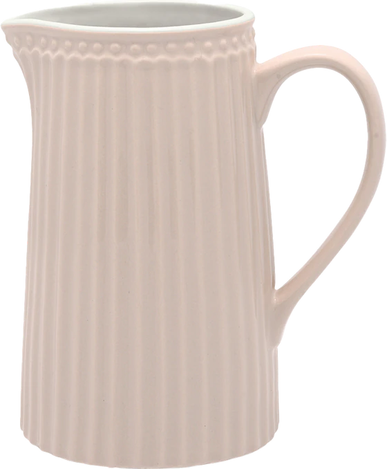 Greengate Kanne Alice | Zeitloser Keramikkrug in creamy fudge 1 Liter | Hochwertiger Jug