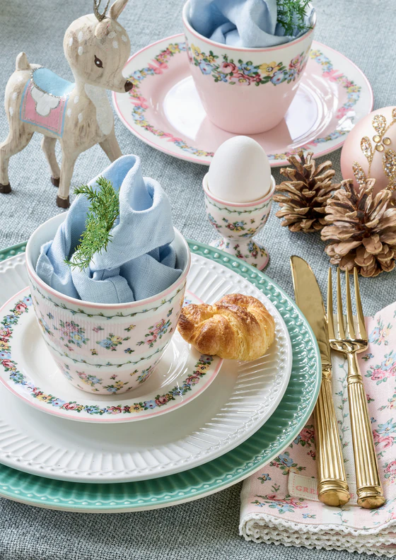 Greengate Egg cup Ellie white