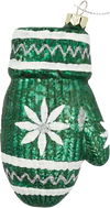 Greengate MITTEN SNOWFLAKE Dark Green Large Weihnachtskugel