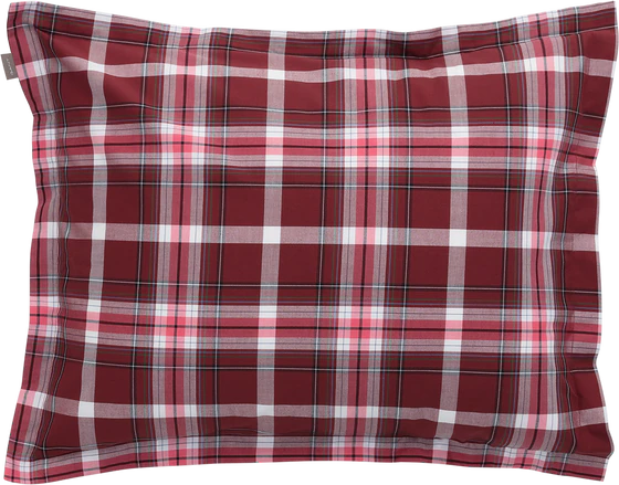 Gant Home Oxford Check Kissenbezug - cabernet red 604
