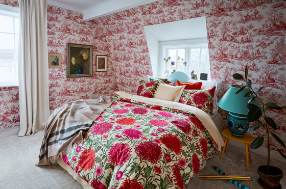 Gant Home Dahlia flower Kissenbezug - equestrain red 630