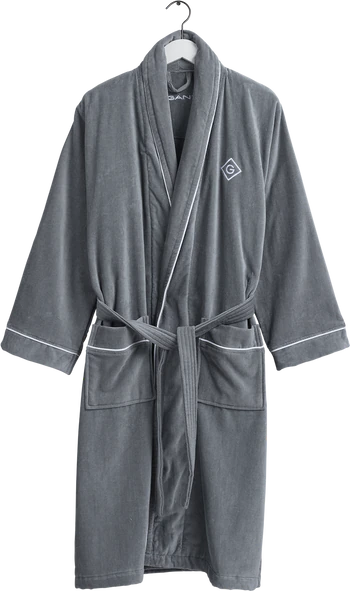 Gant Icon G Bademantel - elephant grey 161