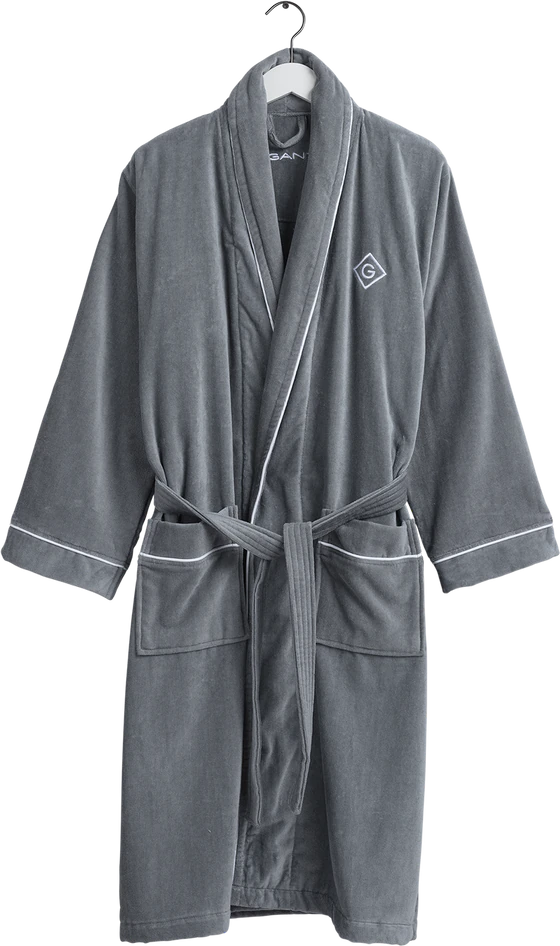 Gant Icon G Bademantel - elephant grey 161