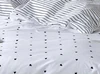 vtwonen Striped Hearts Schwarz-Weiß Bettwäsche