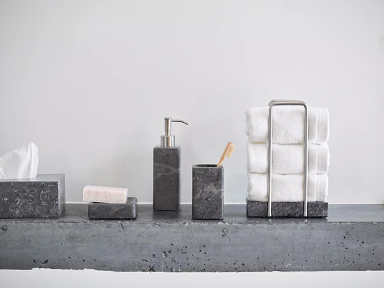 Aquanova Hammam Gästetuch Halter Dunkelgrau