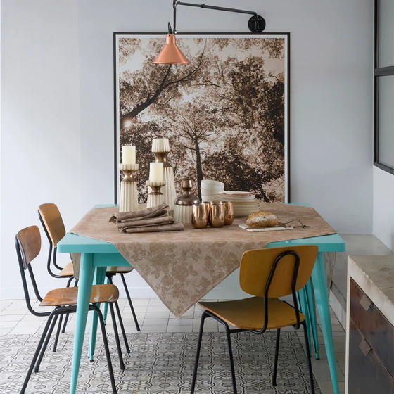 Le Jacquard Francais Casual Brown / Noisette Serviette Leinen