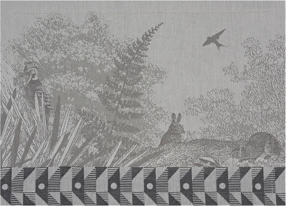 Le Jacquard Francais Foret Enchantee Argent / Grey Tischset 