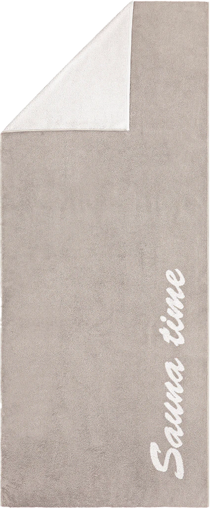 Cawö Saunatuch Sauna Time 449-70 Stein – Hochwertiges Saunatuch aus 100 % Baumwolle