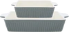 Greengate Alice Stone grey Auflaufform 2er Set - small