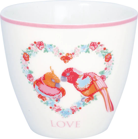 Greengate Xenia love White Latte Cup