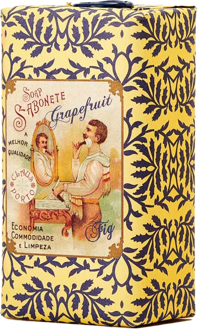 Claus Porto Barbear Grapefruit Fig Wax Sealed Seife