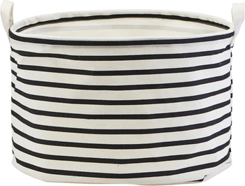 House Doctor Aufbewahrungskorb mittel, Stripes Schwarz/Weiß