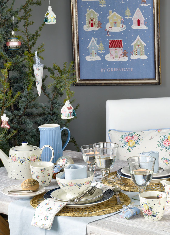 Greengate Laura White Zuckerdose