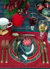 Greengate Dagmar christmas Green Kissenhülle