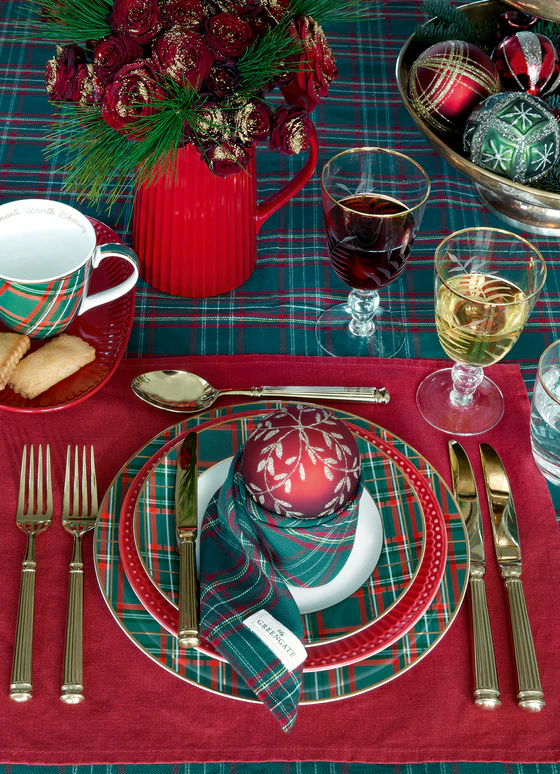 Greengate Dagmar christmas Green Kissenhülle