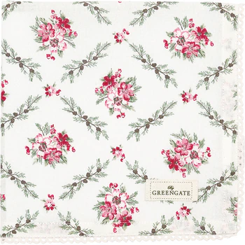 Greengate Gry White Stoffserviette