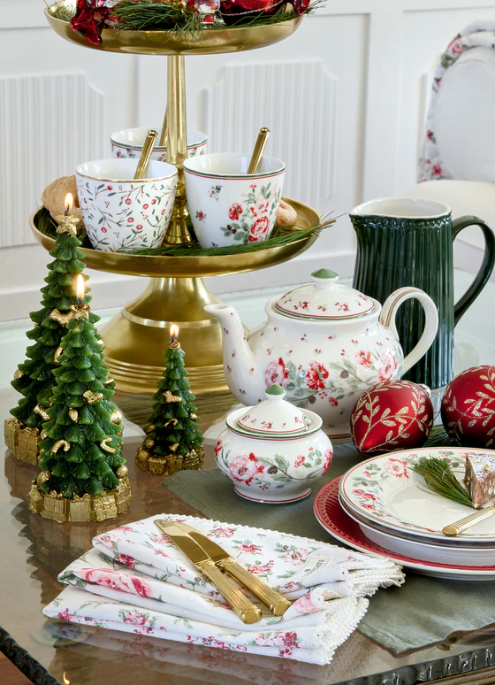 Greengate Leonora White Vorratsglas 1 L