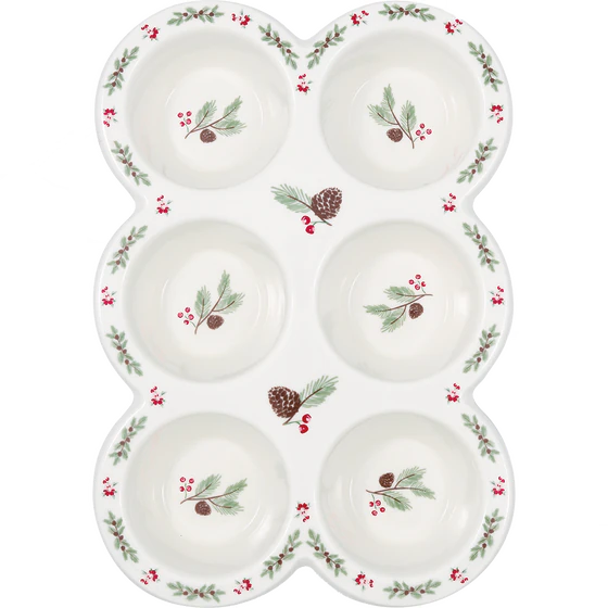 Greengate Leonora White Muffin Teller