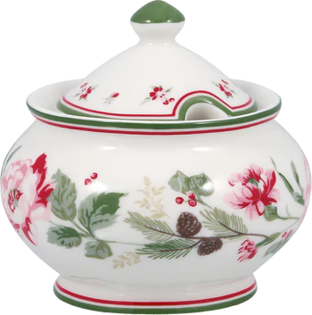 Greengate Leonora White Zuckerdose