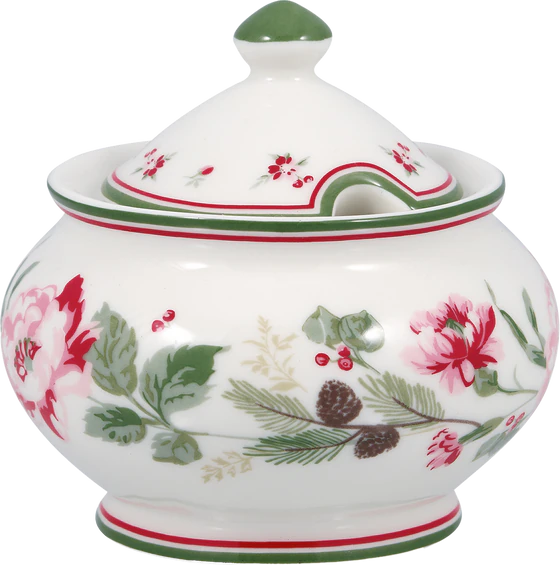 Greengate Leonora White Zuckerdose