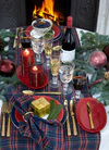 Greengate Dagmar check Green Dinner Teller