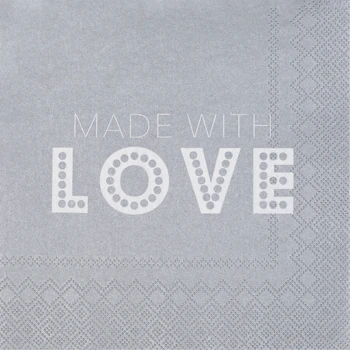 Räder Servietten Made with love
