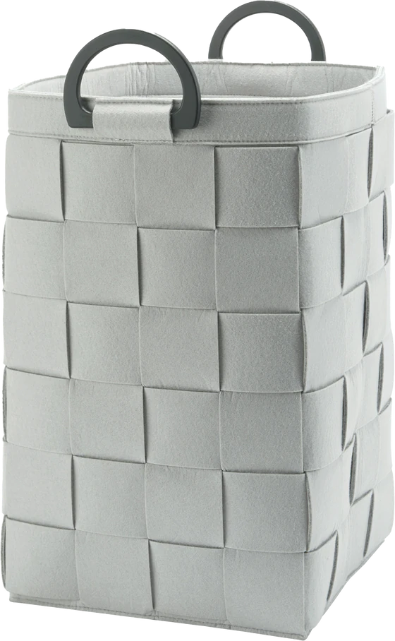 Aquanova Dix Wäschekorb Silver Grey 95