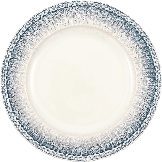 Greengate ALICE Ripple Blue Plate 26,5 cm 