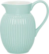Greengate Jug Alice | Zeitlose Kanne in Cool Mint | Hochwertiger Keramikkrug