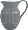 Greengate Jug Alice | Zeitlose Kanne in Stone Grey | Hochwertiger Keramikkrug