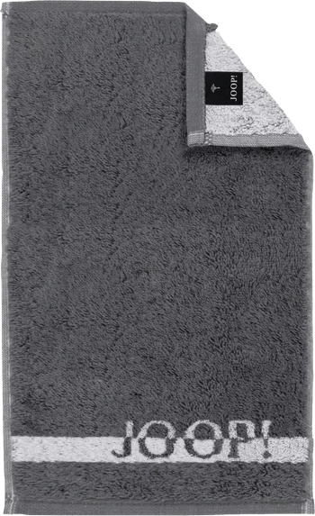 JOOP! Split Doubleface 1712 - 77 in Stein – Edle Walkfrottier-Qualität aus 100 % Baumwolle