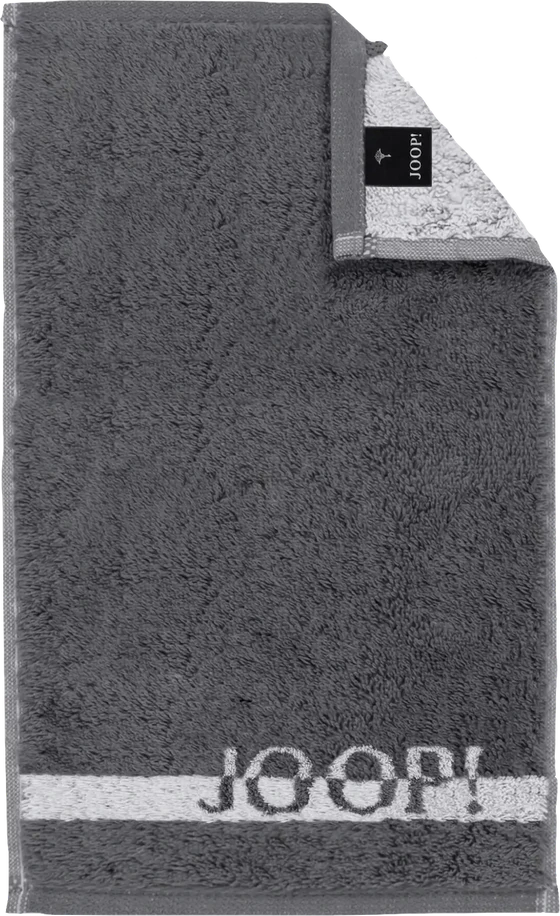 JOOP! Split Doubleface 1712 - 77 in Stein – Edle Walkfrottier-Qualität aus 100 % Baumwolle