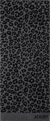 JOOP! LEO Frottierkollektion 1703 – Luxuriöses Saunatuch (80x200 cm) in Mocca, Creme & Graphit - Farbe 90 Graphit