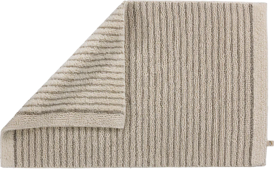 Rhomtuft Badteppich Lin – exklusives Wendemodell aus Baumwolle & Leinen